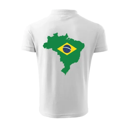 Brazília vlajka v mape