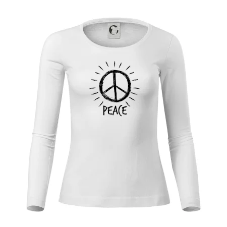 Peace symbol čiernobiely