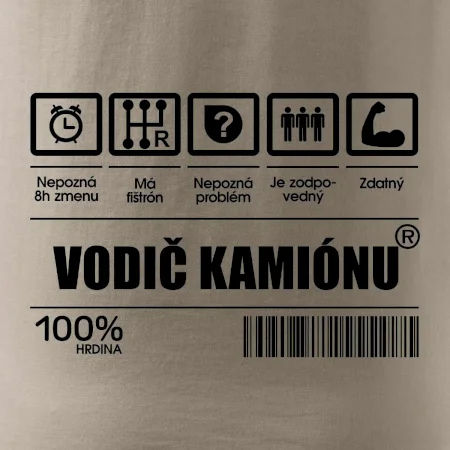 Čiarový kód - Vodič kamiónu