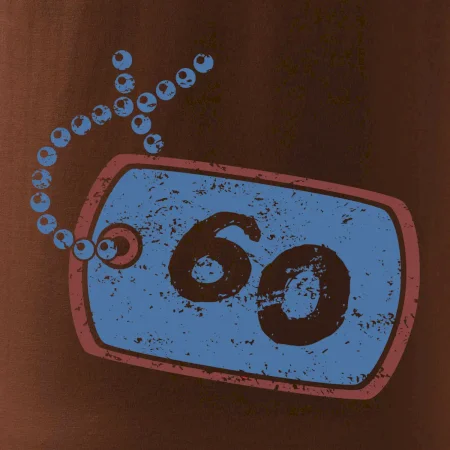 60 na krku štítok