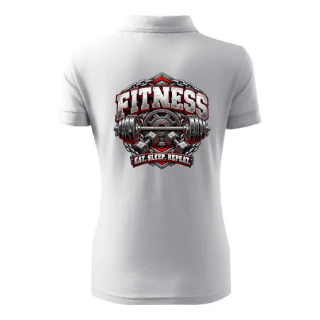 Fitness činka a závažia eat sleep repeat