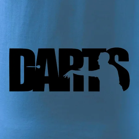 Darts - nápis so šípkarom