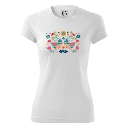 Folklór - dva farebné vtáčiky