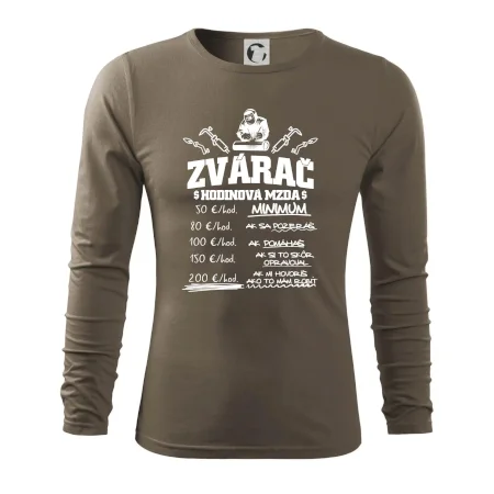 Hodinová mzda zvárač