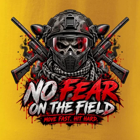 Lebka bojovníka – No Fear paintball