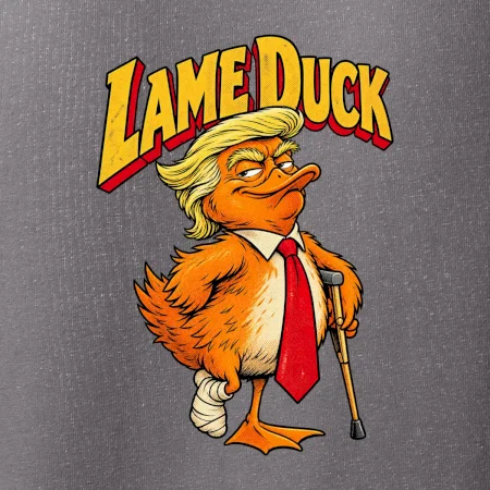 Trump jako kulhající kachna retro komiks