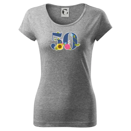 Kvetinové číslo kreslené - 50