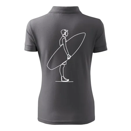 Surfer stojaci jedným ťahom