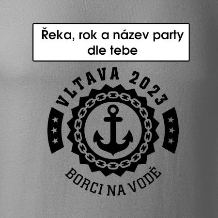K vode - kotva (vlastný nápis)