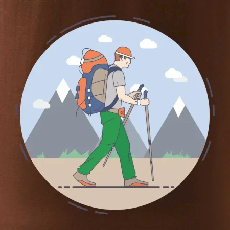 Farebný párový motív na hory