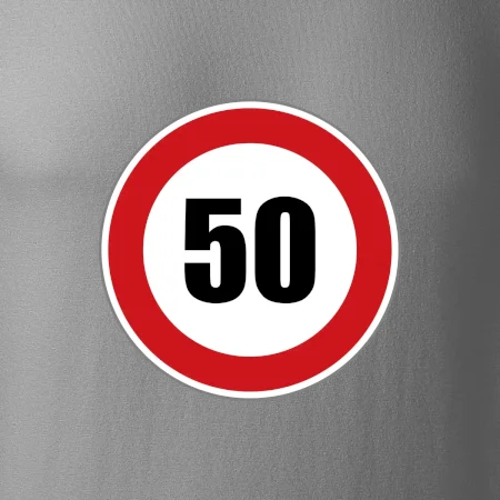Dopravná značka - obmedzenie rýchlosti 50