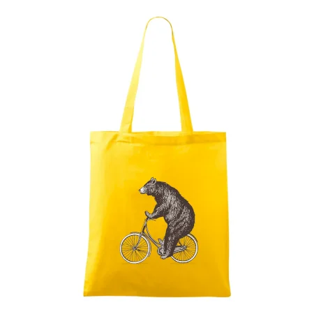 Medveď na bicykli