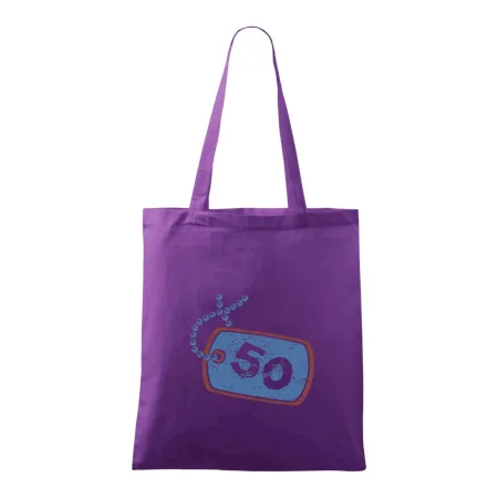 50 na krku štítok