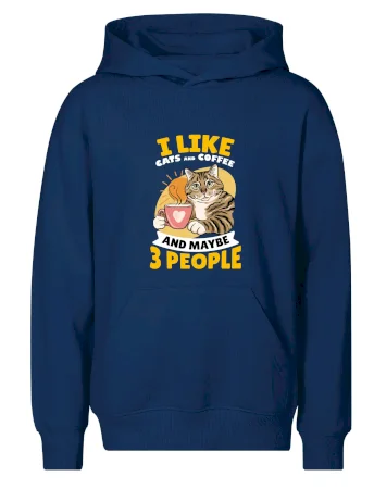 I like cats and coffee and maybe 3 people