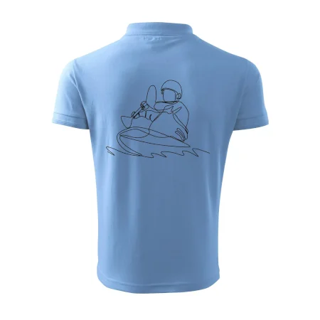 Kajak na vode jedným ťahom