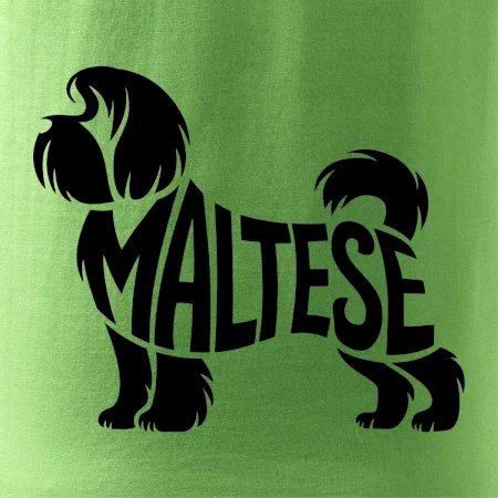 Maltézsky psík nápis v tele