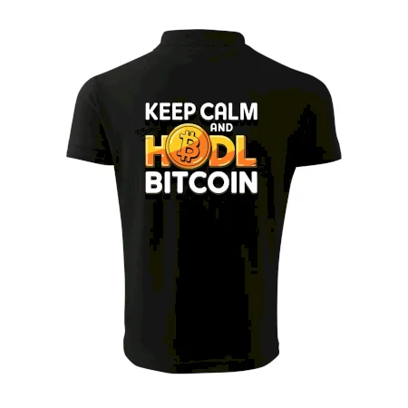 3D nápis Keep Calm and HODL Bitcoin