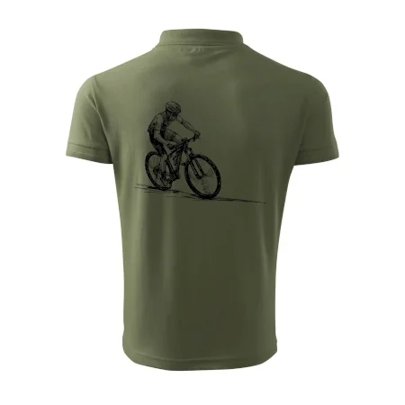 MTB kreslený cyklista