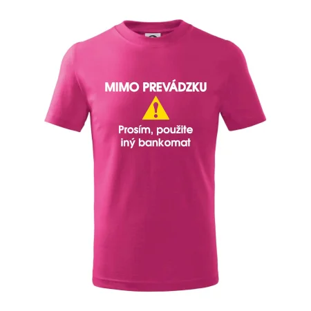 Mimo prevádzku prosím, použite iný bankomat