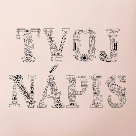 Steampunk vlastný nápis