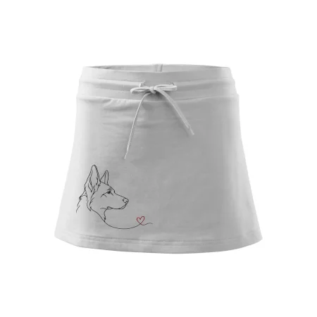 Vlčák a srdce - minimalistická linka