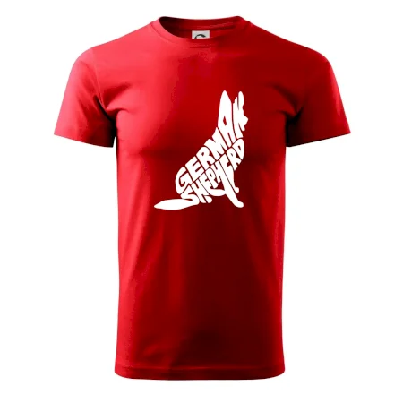 Nemecký ovčiak sediaci napis