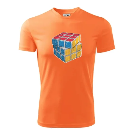 Rubikova kocka kreslená