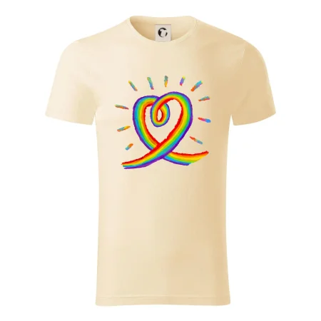 Srdce pride dúha kreslená