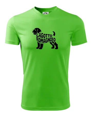 Lagotto romagnolo nápis v tele