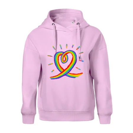 Srdce pride dúha kreslená