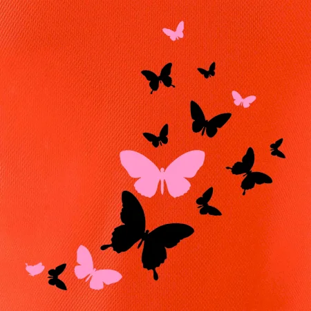 Motýle ružovo čierni