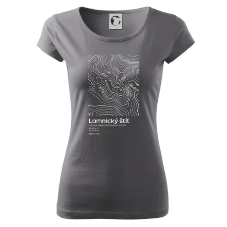 Lomnický štít - vrstevnice v obdĺžniku