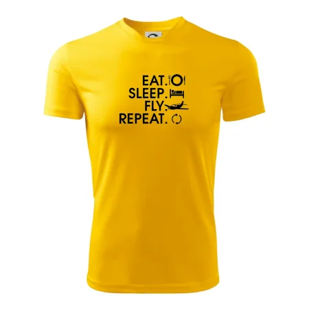 Eat sleep fly repeat