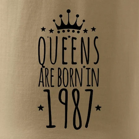 Queens are born in 1987