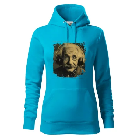 Albert Einstein so slúchadlami