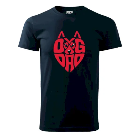 Dog dad nápis v hlavě