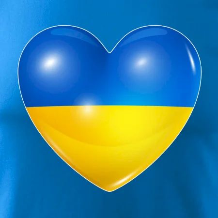 Ukrajina srdce vlajka