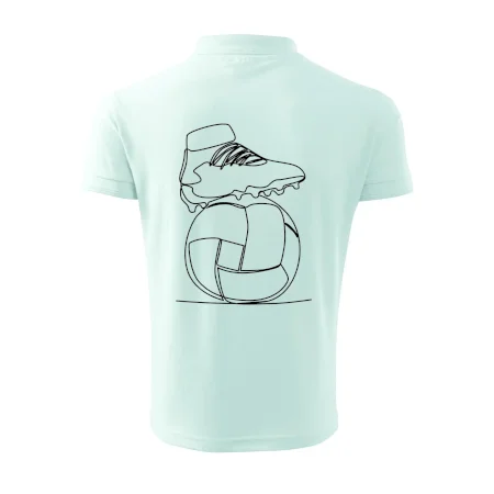 Futbalová lopta kopačka jedným ťahom