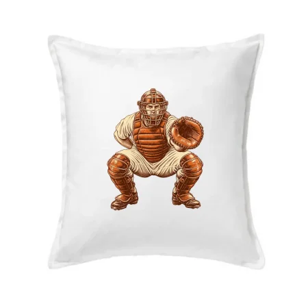 Baseballový catcher retro rytina