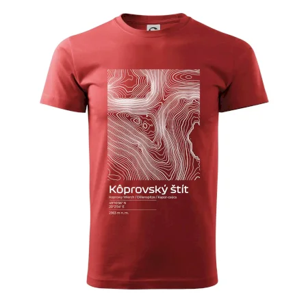 Kôprovský štít - vrstevnice v obdĺžniku