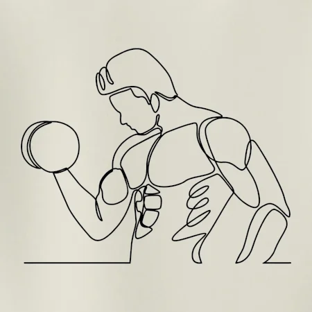 Fitness muž jedným ťahom