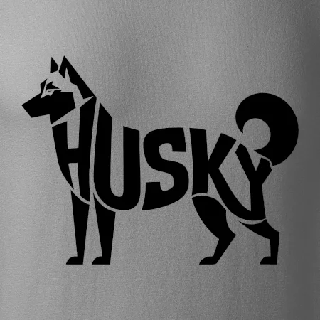 Husky nápis v tele