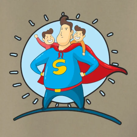 Ocko superman - chlapec a chlapec