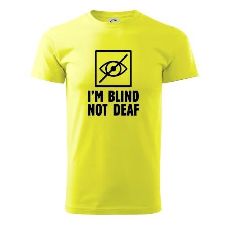 I'm blind not deaf