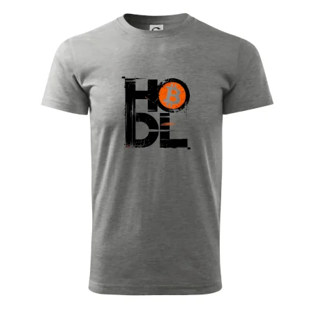 Hodl velký nápis a logo BTC