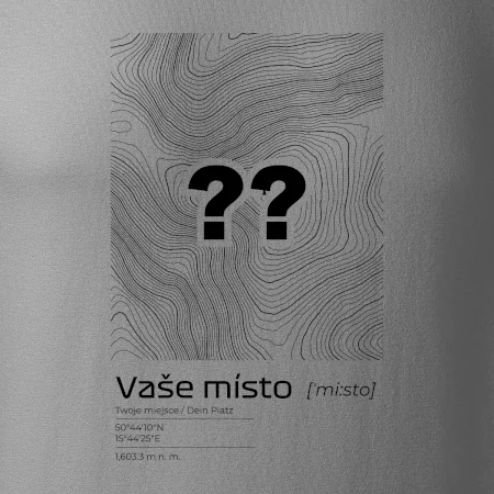 Vaše miesto - vrstevnice v obdĺžniku