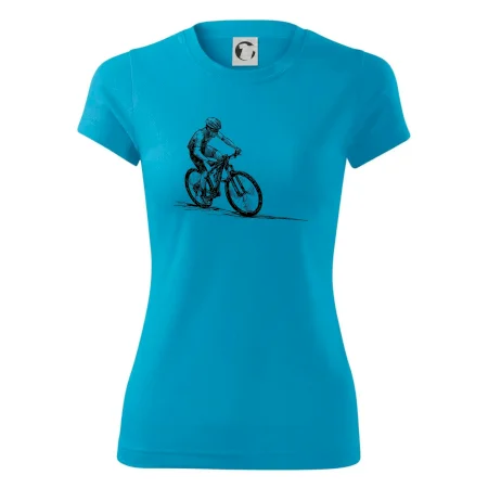 MTB kreslený cyklista