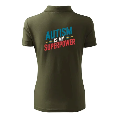 Šikmý nápis Autism is my superpower