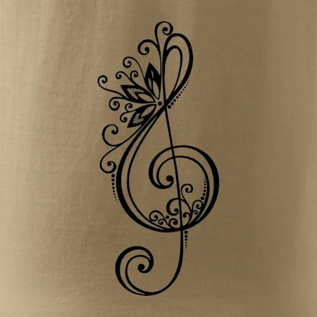 Husľový kľúč kvety