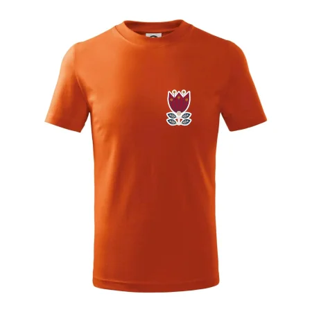 Folklór na prsníku kvetina štvorlistá